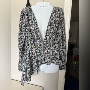 Neon & Nylon Long Sleeve Floral Print Blouse